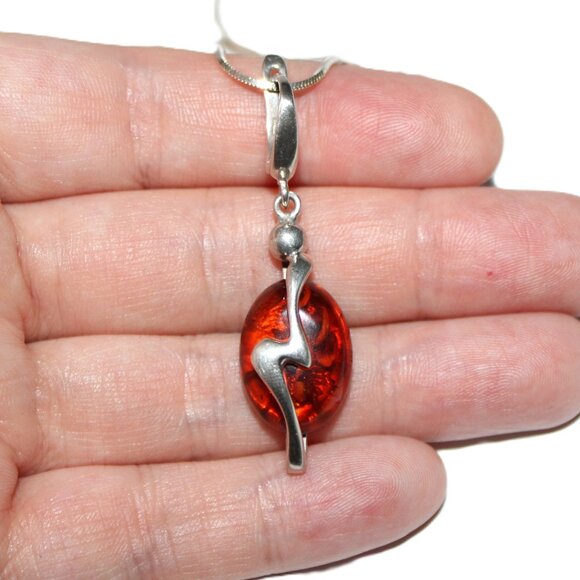 Sterling Silver Copal Necklace - Picture 7 of 7